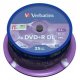 Verbatim DVD+R DL Double Layer Matt Silver 8.5GB 8x spindle 25-pack 12cm 2