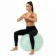 Piłka 65 cm do ćwiczeń pilates, rehabilitacyjnych, stretchingu z pompką, miętowa UNIWERSALNY 12