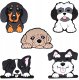 Sticker 3D Pies zestaw 5 szt 1