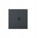 Szafka metalowa zamykana biurowa, warsztatowa antracytowa BEATA D600 900 x 930 x 600 mm 6