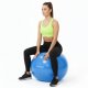 Piłka 55 cm do ćwiczeń pilates, rehabilitacyjnych, stretchingu z pompką, niebieska UNIWERSALNY 12
