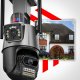 KAMERA ZEWNĘTRZNA WIFI OBROTOWA IP PODWÓJNA 2K 2x2MPx APLIKACJA I ALARM 3