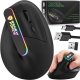 Myszka wertykalna Ergonomiczna pionowa MYSZ bezprzewodowa WiFi Bluetooth BT 1