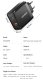 Ładowarka sieciowa szybka ESSAGER 65W GaN, USB-C, USB-A - PD3.0/QC4.0 5