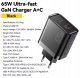 Ładowarka sieciowa szybka ESSAGER 65W GaN, USB-C, USB-A - PD3.0/QC4.0 7