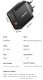 Ładowarka sieciowa szybka ESSAGER 65W GaN, USB-C, USB-A - PD3.0/QC4.0 10