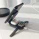Stacja ładująca 3w1 bezprzewodowa składana do iPhone Apple Watch AirPods QI2 MFI - czarna Stacja ładująca 3w1 bezprzewodowa składana do iPhone Apple Watch AirPods QI2 MFI - czarna 10