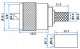 WTYK ZACISKANY UHF(UC1)-W/ZAC-H-155 3