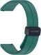 GlacierX pasek do smartwatcha Silicone Magnetic Buckle Forest Green Malachitowy 22mm 2