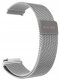 GlacierX bransoleta do smartwatcha Milanese Magnetic Strap Silver mesh Srebrna 22mm 2