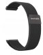 GlacierX Bransoleta do smartwatcha Milanese Magnetic Strap Black mesh czarna 22mm 2