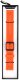 GlacierX pasek do smartwatcha Silicone Air Dot Vibrant Orange Pomarańczowy 22mm 3