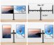 Neomounts Uchwyt Biurkowy na 2 monitory 17" - 32" Triadyn DuoClamp TRD-BLK-2ST-17"-32" Nowy 5
