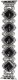 GlacierX bransoleta do smartwatcha Vintage Stones Stretch Bracelet Jet Black do Apple Watch 38/40/41mm Czarna 1