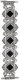GlacierX bransoleta do smartwatcha Vintage Stones Stretch Bracelet Jet Black do Apple Watch 38/40/41mm Czarna 2