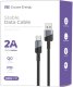 Kabel USB ForCell kabel Encore Energy USB-A USB-C 2A przewód QC PD do ładowania i transferu danych 100 cm braided czarny EE101-C 4