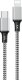 Kabel USB ForCell kabel Encore Energy USB-C Lightning 3A przewód QC PD 27W do ładowania i transferu danych 300 cm braided czarno-biały EE118-CL 1