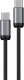 kabel Encore Energy USB-C x2 5A przewód QC PD 100W do ładowania i transferu danych 100 cm braided czarny EE121-CC-1M 5
