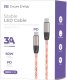 ForCell Podświetlany kabel Encore Energy RGB USB-C x2 przewód QC PD 3A 60W do ładowania i transferu danych 100 cm EE130-CC 4