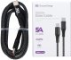 Kabel USB ForCell kabel Encore Energy USB-C x2 5A przewód QC PD 240W do ładowania i transferu danych 100 cm braided szary EE160-CC 1