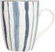 MUG 310ML STRIPED BLUE 1