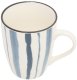 MUG 310ML STRIPED BLUE 2