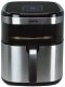 Frytkownica beztłuszczowa Jocca Frytkownica na gorące powietrze z wyświetlaczem 2385 10l nierdzewna/czarna 2