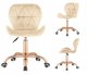 Krzesło obrotowe VASTO OFFICE VELVET BEIGE ROSE GOLD 1