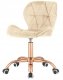 Krzesło obrotowe VASTO OFFICE VELVET BEIGE ROSE GOLD 3