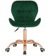 Krzesło obrotowe VASTO OFFICE VELVET FOREST GREEN ROSE GOLD 4