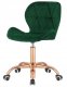 Krzesło obrotowe VASTO OFFICE VELVET FOREST GREEN ROSE GOLD 5