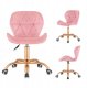Krzesło obrotowe VASTO OFFICE VELVET PINK ROSE GOLD 1