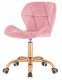 Krzesło obrotowe VASTO OFFICE VELVET PINK ROSE GOLD 2