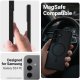 Crong Crong Hybrid Matte Magnetic - Etui MagSafe Samsung Galaxy S24 FE (czarny) 4