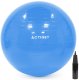 Piłka 75 cm do ćwiczeń pilates, rehabilitacyjnych, stretchingu z pompką, niebieska UNIWERSALNY 1