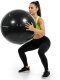 Piłka 85 cm do ćwiczeń pilates, rehabilitacyjnych, stretchingu z pompką, czarna UNIWERSALNY 11