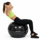 Piłka 85 cm do ćwiczeń pilates, rehabilitacyjnych, stretchingu z pompką, czarna UNIWERSALNY 10