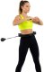 Actiget Hula hop z obciążeniem 24 elementy składane, z wypustkami do treningu cardio i fitness, czarne UNIWERSALNY 4