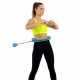 Hula hop z obciążeniem 24 elementy składane, z wypustkami do treningu cardio i fitness, niebieskie UNIWERSALNY 4
