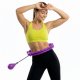 Hula hop z obciążeniem 24 elementy składane, z wypustkami do treningu cardio i fitness, fioletowe UNIWERSALNY 13