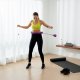 Hula hop z obciążeniem 24 elementy składane, z wypustkami do treningu cardio i fitness, fioletowe UNIWERSALNY 3