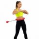 Hula hop z obciążeniem 24 elementy składane, z wypustkami do treningu cardio i fitness, czerwone UNIWERSALNY 14