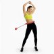 Hula hop z obciążeniem 24 elementy składane, z wypustkami do treningu cardio i fitness, czerwone UNIWERSALNY 6