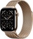 Apple Watch Series 11 GPS + Cellular 42mm Gold Titanium Case with Gold Milanese Loop 1