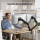 SENSE7 Uchwyt biurkowy na 2 monitory 17"-32" HANG DOUBLE Light 2