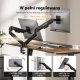SENSE7 Uchwyt biurkowy na 2 monitory 17"-32" HANG DOUBLE Light 4