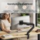 SENSE7 Uchwyt biurkowy na monitor 17"-32" HANG Light 2