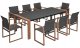Zestaw Mebli Ogrodowych Jadalnianych DUISBURG dla 8 Osób Stół i 8 Foteli ANTRACYT / BRĄZOWY 1