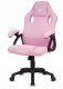 Fotel obrotowy do biurka CARRERA M FULL PINK FABRIC 1