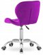 Krzesło obrotowe VASTO OFFICE VELVET PURPLE 5